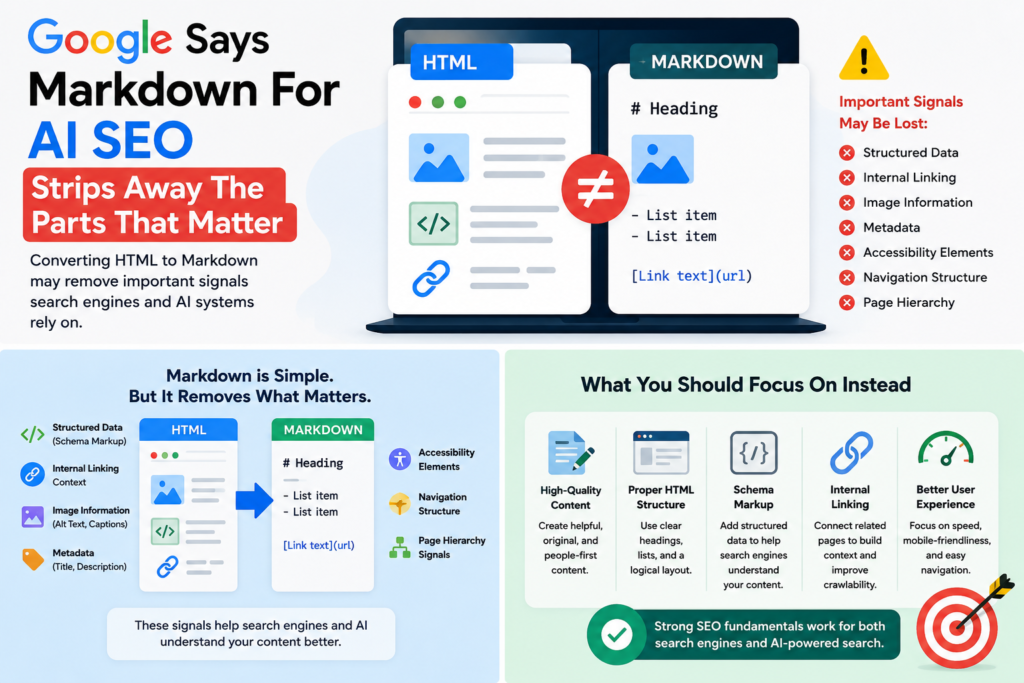 Google Warns Against Markdown Website Versions for AI SEO 1 Should You Use Markdown Pages for AI SEO? Google's Latest Warning Explained